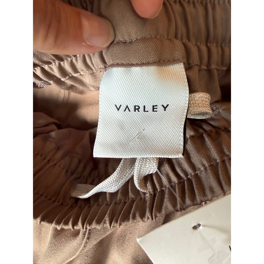 Varley Cypress Turnup Taper Pants XS Taupestone NWT Tapered Cuffed Trousers - Picture 5 of 9